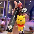 Cartoon Winnie-the-Pooh Key Chains Bag Pendant Key Ring Disney Figure Toys Gifts