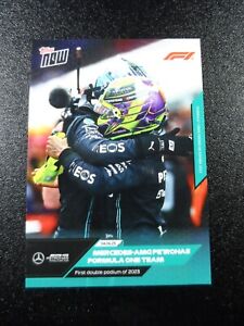 Lewis Hamilton George Russell Mercedes 2023 Topps Now Formula 1 F1 Card #20