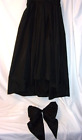 Vintage Escada Black Taffeta Formal Skirt Bow Attachment Size 36 VGC