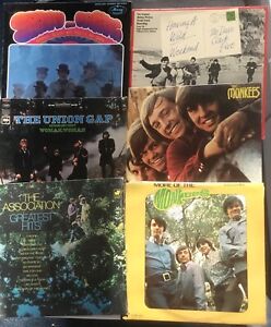 Lot of 6 Vintage Pop Rock 1960's Monkees Spanky Union Gap Association+