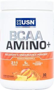 USN BCAA Amino+ Recovery & Endurance Powder 30 Servings Pick Your Flavor
