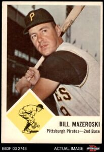 1963 Fleer #59 Bill Mazeroski Pirates HOF 5 - EX