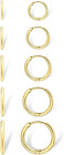Small Gold Hoop Earrings for Women: 14K Gold Huggie Hoop Earrings for Cartilage