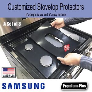 Samsung Stove Protectors, Custom cut to fit your Stove, Lifetime Warranty