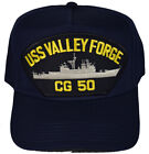 USS VALLEY FORGE CG 50 SHIP HAT - NAVY BLUE - Veteran Owned Business