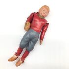 vintage jointed celluloid football player toy; made in Occupied Japan