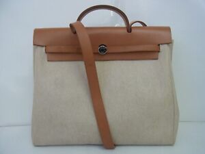 Auth YQ03 Hermes Her Bag MM 2way bag with shoulder strap □D engraved from Japan