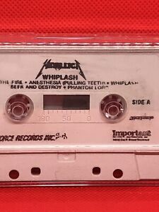 Vintage Metallica Whiplash Megaforce *Cassette Tape w/Case ONLY**GOOD CONDITION
