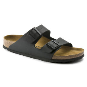 Birkenstock Unisex Arizona Birko-Flor Leather Sandals 0051191 - Black
