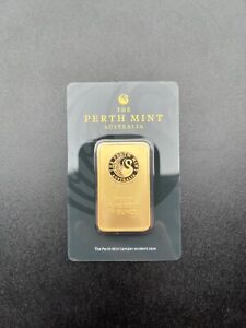 New Listing1 oz. Gold Bar - Perth Mint (Swan design, in assay) 99.99%