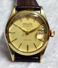 Vintage Rolex Oyster Date 6466 Roulette Date Precision Midsize Watch 30mm