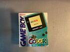 Game Boy Color Teal Complete in Box W/ Super Mario Bros. Deluxe Game