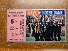1986 Navy Midshipmen vs Notre Dame Fighting Irish Football Ticket Baltimore, MD
