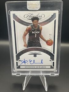 2020 Flawless Anthony Edwards Excellence Rookie Auto /25