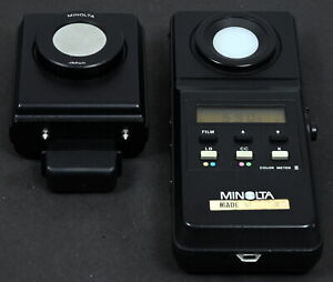 Minolta Color Meter II Kit c/w Flash Color Receptor Advanced Color Meter - Mint