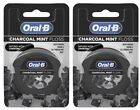 Oral B Floss | Charcoal Infused Mint Dental Floss, 50m | TWO PACKS | 🚛💨