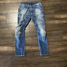 G Star Raw Jeans Mens 34x32 Blue 5620 3D Knee Super Slim Dark Wash Stretch