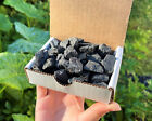 Black Tourmaline Crystals Natural Stones 1/2 lb Bulk Wholesale Collection Box