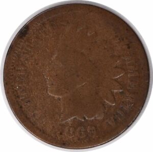 1869/69 Indian Cent FS-301 S-3 G Uncertified #942