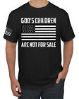 Gods Children Are Not For Sale American Flag Men Graphic Tshirt