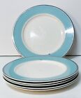 TAYLOR SMITH & TAYLOR Platinum BLUE set of 6 Plates