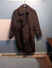DSCP. GARRISON COLLECTION.BLACK MILITARY TRENCH COAT. UNIFORM ARMY W/ LINER. 38R