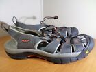 Keen Mens Size 11.5 Sport Sandals Gray Waterproof Bungee Lace - Nice - Fast Ship