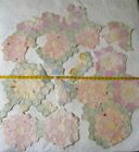 New ListingVtg cutter quilt scraps lot Shabby!! AS IS! Clean! Flower Garden pieces