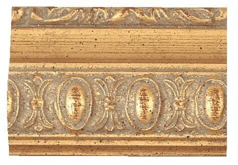Picture Frame Moulding (Wood) 18Ft Bundle - Traditional Gold Finish - 1.5