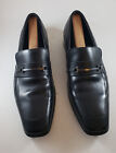 ~ Perry Ellis Portfolio Stewart Men's Dress Shoes Black Loafers US Size 10 Nice!