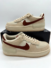 Nike Air Force 1 Low Shadow Womens Size 11 Men's 9.5 Tan Red Shoes DZ4705 200