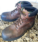 Wolverine Men's Steel Toe Brown Leather oil resistant Work Boots Size 12 D