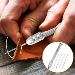 Leather Sewing Awl Set Replaceable Multifunctional Shoes Repair Kit Punch Tool