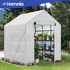Large Outdoor Greenhouse Portable 12 Shelves w/ Walk In Space White Plants House