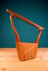 Lyre Harp 10 Metal Strings Rosewood Lyra Hard Wood + Key And Bag