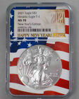 New Listing2021 AMERICAN SILVER EAGLE $1 COIN MS 70  NEW YEAR'S EDITION