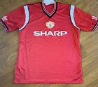 True Vintage 1984/86 Adidas Manchester United Jersey Shirt Kit Soccer Football L