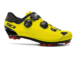 New Sidi Eagle 10 MTB Cycling Shoes, Black Yellow Fluo, EU45
