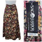 Vintage NEW Sag Harbor Skirt Plus Size 3X 22/24W Floral Long Elastic Waist Alt