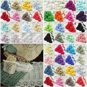 Sale Lot 6SkeinsX50g Soft Bamboo Cotton Baby Wrap Hand Knitting Crochet Yarn