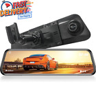 WOLFBOX G840S 12”Mirror Dash Cam 4K Rear View Mirror Dash Camera Front and Rear