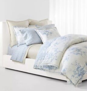 Ralph Lauren BLUE/CREAM Eva Botanical Comforter Set, US Full/Queen