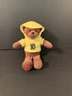2012 One Direction Plush Beanie 1D Yellow Hoodie Bear 10” Sweatshirt