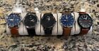 Mixed lot of Quartz Fossil Watches tested! Sold As Is. Most need batteries