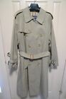 BURBERRYS'-  100% COTTON TRENCH COAT - 21  STYLE - MADE @ UK - 46 - RARELY WORN