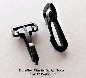 Plastic Swivel Black Snap Hook  For 1