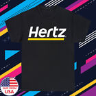 Hertz Car Rental Men's Black T-Shirt Size S-5XL