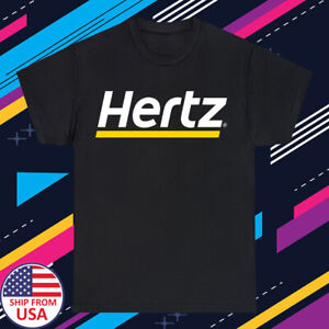 Hertz Car Rental Men's Black T-Shirt Size S-5XL