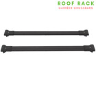 For BMW 3 Series E46 Wagon 1998-2005 Black Set 2Pcs Cross Bars Roof Racks Rails (For: BMW)