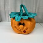 New ListingVTG 1993 Puffalump-like Pumpkin Halloween Trick or Treat Plush Bucket Pail